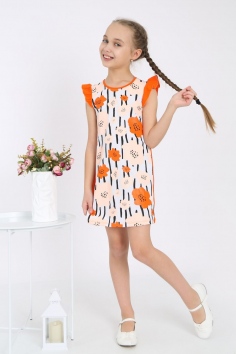 фото Платье Аксинья - оранжевый
