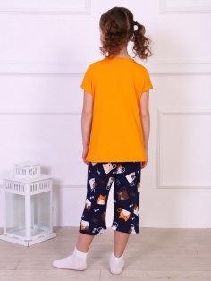 фото Пижама Мечта Кота детская - оранжевый